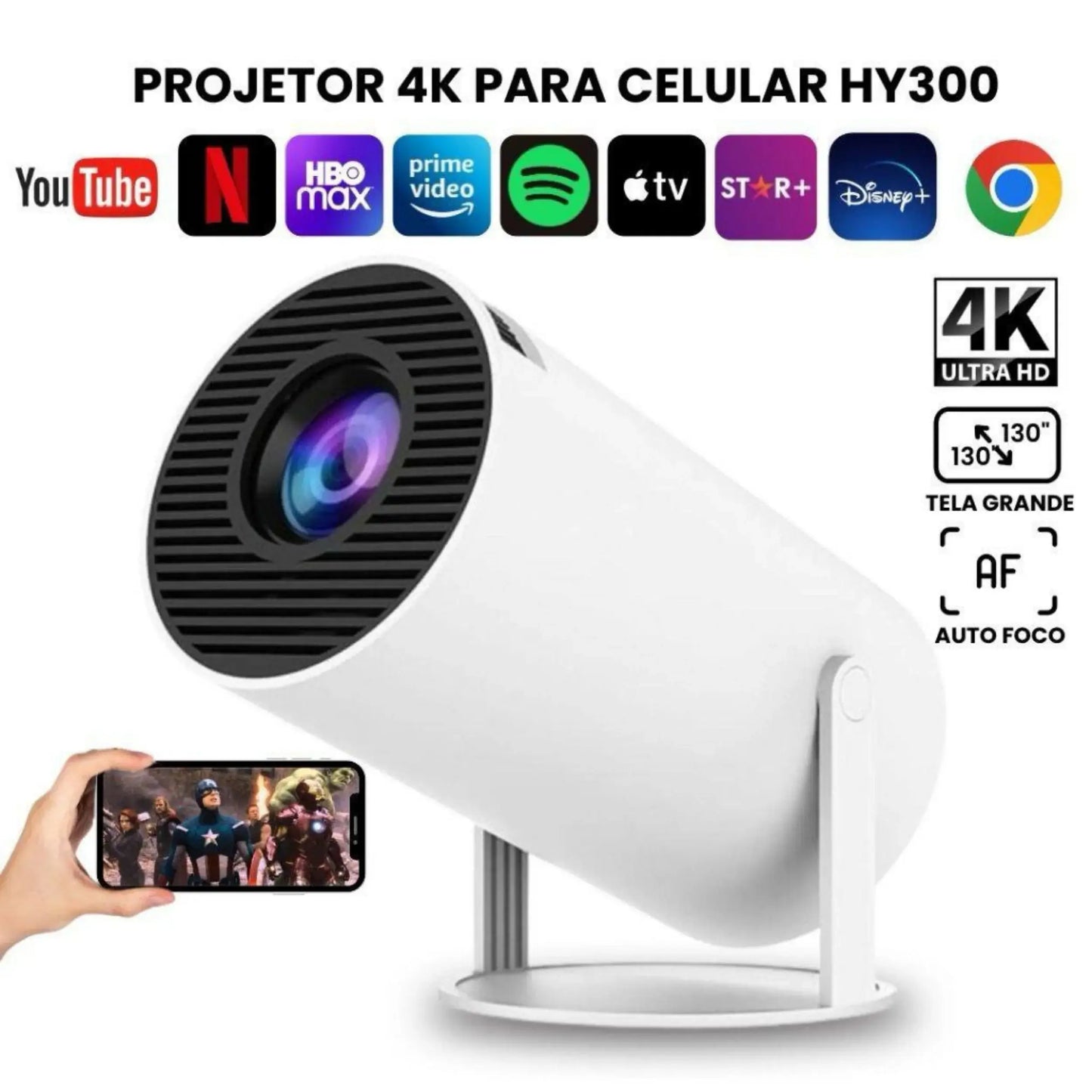 Projetor Portátil 4K - Magcubic HY300