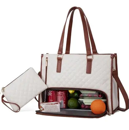 BOLSA COM COMPARTIMENTO PARA ALIMENTOS - FreshCarry + UMA CARTEIRA DE BRINDE!