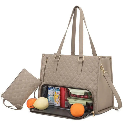 BOLSA COM COMPARTIMENTO PARA ALIMENTOS - FreshCarry + UMA CARTEIRA DE BRINDE!